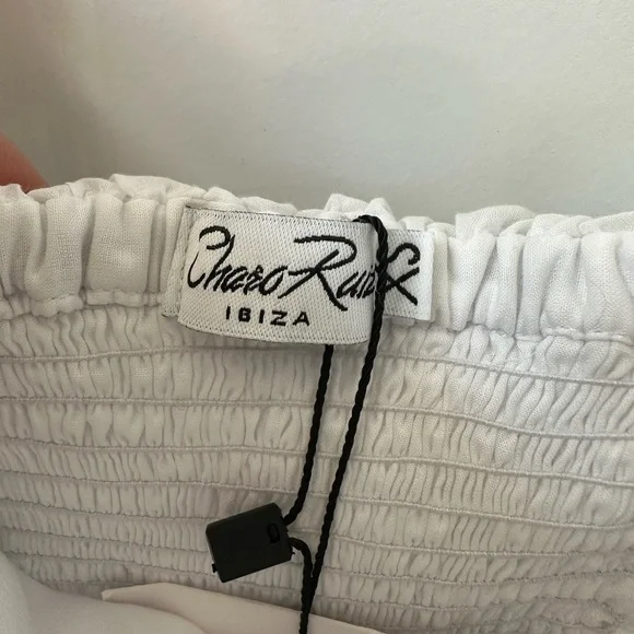 CHARO RUIZ IBIZA Hanna Off The Shoulder Top in White NWT (Size XS)